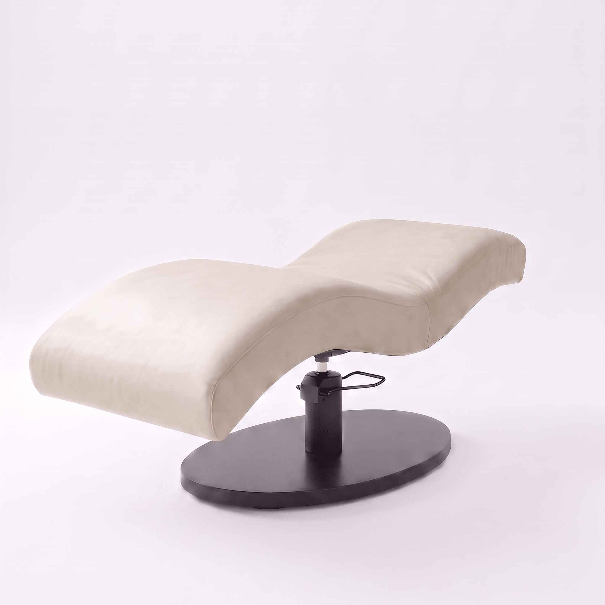 Vera Sleek 360® Curved Beauty Bed with Swivel (Matte Black)