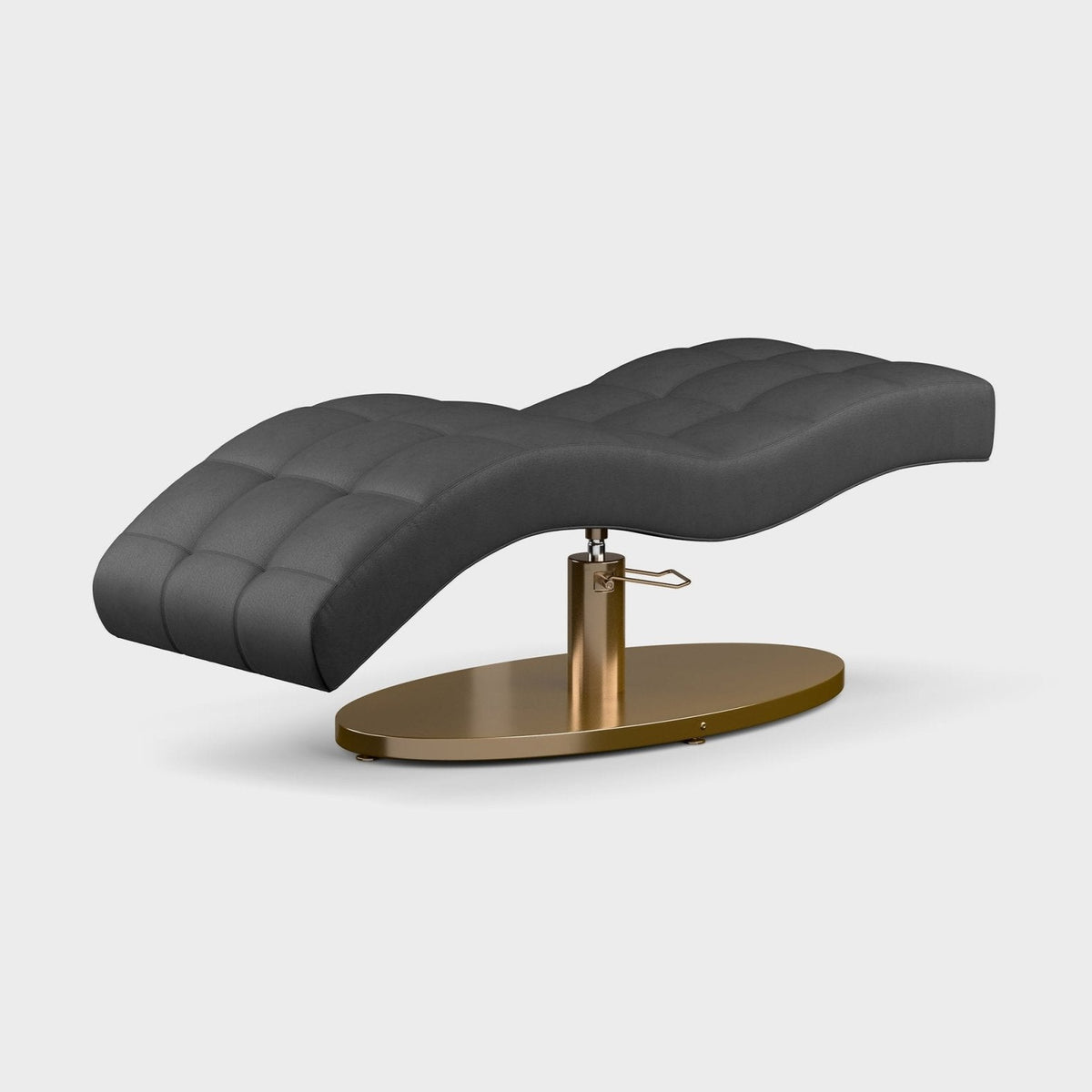 Vera 360 - Brow bed by Plush+Oak, Vera 360- Lash bed by Plush+Oak, Vera 360 - PMU bed by Plush+Oak, Curved Beauty Bed by Plush + Oak, Curved Beauty Bed with Swivel by Plush + Oak, #color_charcoal