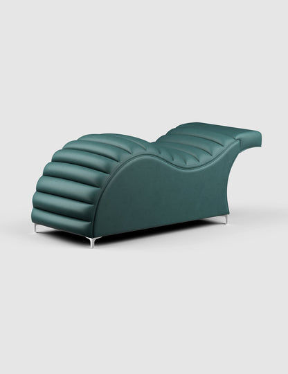 Edda Cloud® in Cavaletti Vegan Leather - Plush + Oak (Emerald)#color_emerald