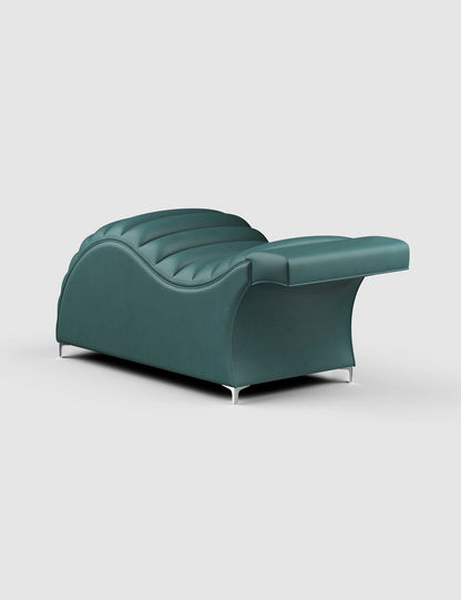 Edda Cloud® in Cavaletti Vegan Leather - Plush + Oak (Emerald)#color_emerald