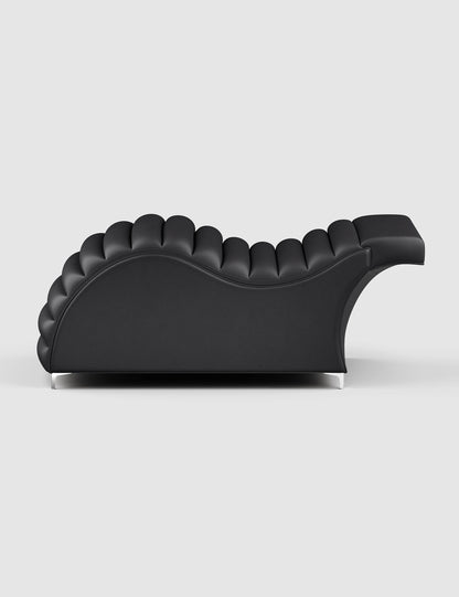 Edda Cloud® in Cavaletti Vegan Leather - Plush + Oak (Ink)#color_ink