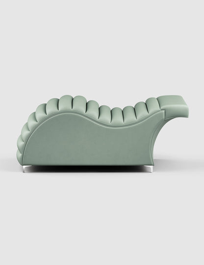Edda Cloud® in Cavaletti Vegan Leather - Plush + Oak (Mint)#color_mint