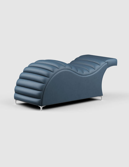 Edda Cloud® in Cavaletti Vegan Leather - Plush + Oak (Slate)#color_slate