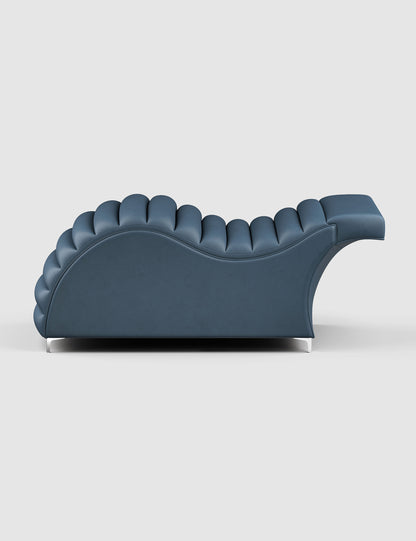 Edda Cloud® in Cavaletti Vegan Leather - Plush + Oak (Slate)#color_slate