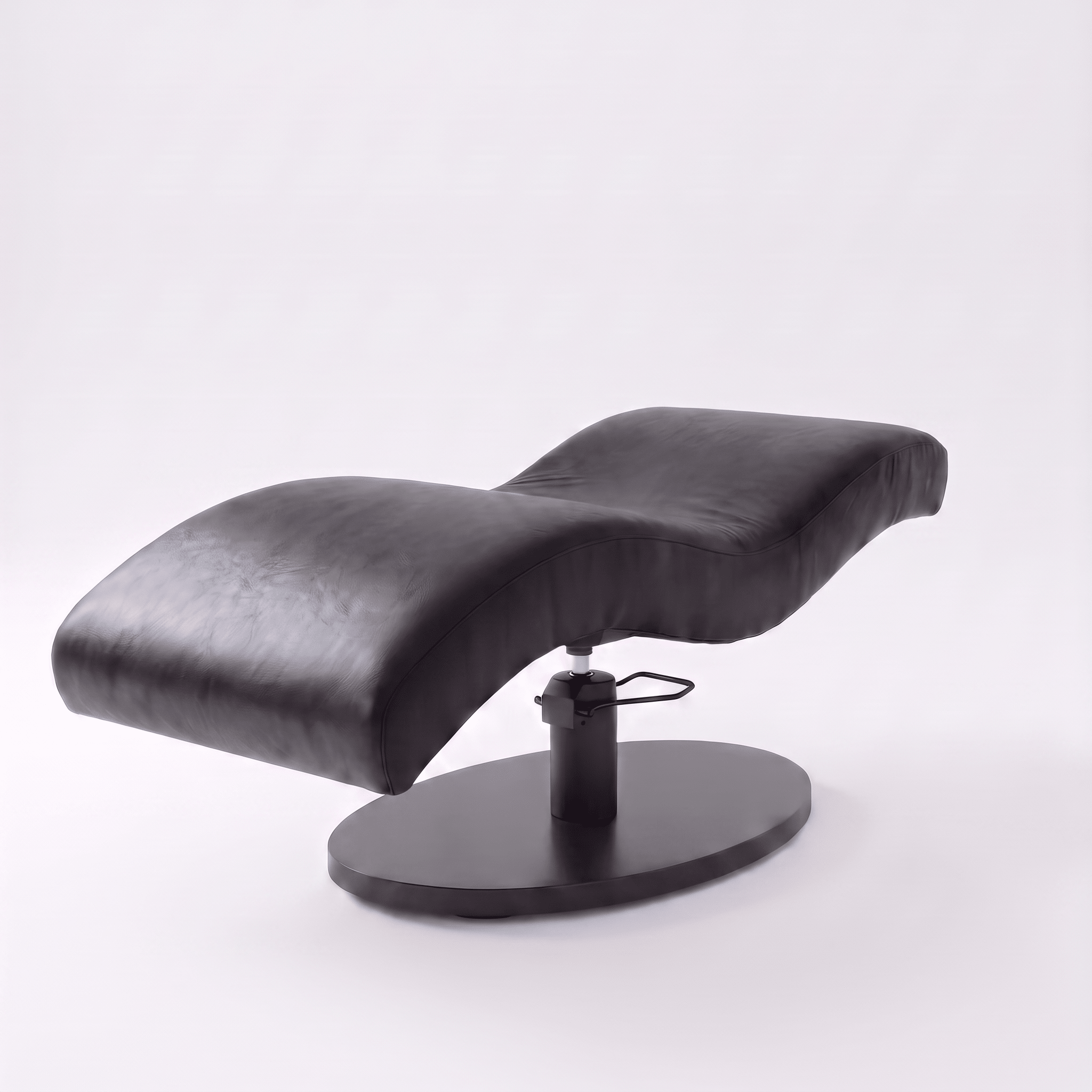Vera Sleek 360® Curved Beauty Bed with Swivel (Matte Black)