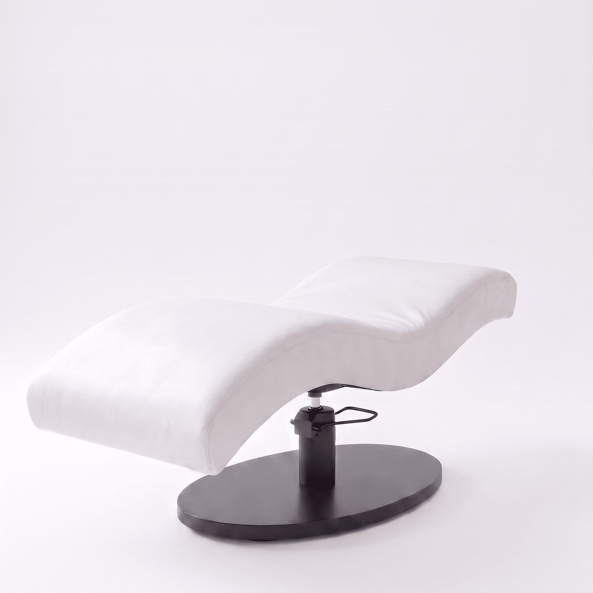 Vera Sleek 360® Curved Beauty Bed with Swivel (Matte Black)